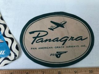 EARLY LUGGAGE PAPERS - Panagra (Pan American - Grace) and PANAIR DO BRASIL 3