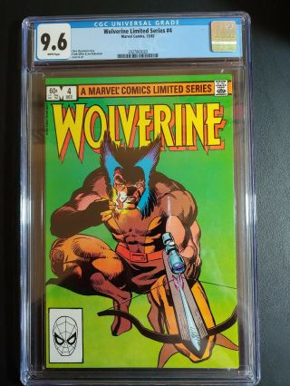 Wolverine 4 Limited Series,  Cgc 9.  6 " Wht/pages " (dec 1982,  Marvel)