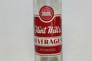 Flint Hills Beverages Soda Bottle,  7 Up Bottling Co.  Burlington,  Iowa 1951