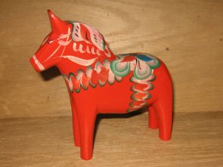 Akta Dalahemslojd Sweden Folk Art 6 " Wood Dala Horse