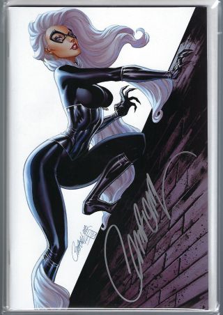 Spiderman 800 Virgin Cover C Black Cat Signed By J Scott Campbell 1200