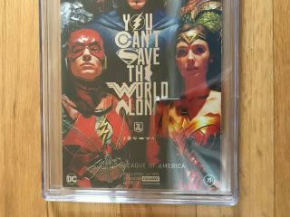 2017 Justice League of America 15 Aquaman & Wonder Woman Photo Cover Variant CGC 4