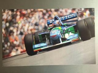 1995 Michael Schumacher Benetton Formula 1 Race Car Print,  Picture,  Poster Rare