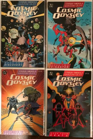 Cosmic Odyssey 1,  2,  3 & 4 Complete Series Dc,  1991 All Nm,  9.  6