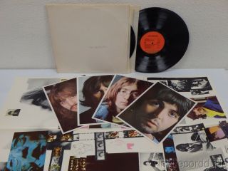 The Beatles White Album 2x Lp Capitol Swbo - 101 Orange Labels Vg,  Poster/pictures