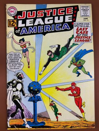 Justice League Of America 12 Dc Comics Silver Age