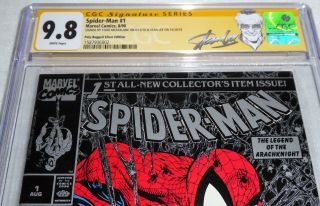 Spider - Man 1 CGC SS 9.  8 Signature Autograph STAN LEE MCFARLANE Silver Poly - Bag 2