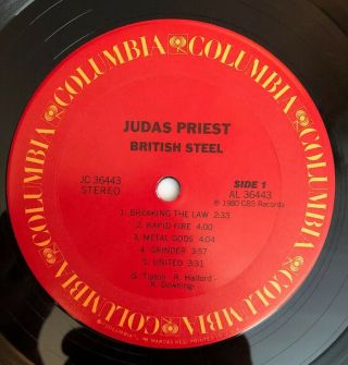 Judas Priest - British Steel - 1980 US 1st Press VG,  Ultrasonic 4