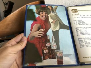 Rare 1960’s Pepsi Cola Vintage German Menu Book - Onko Kaffee Germany 3