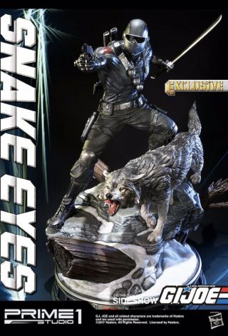 Prime 1 Studio G.  I.  Joe Snake Eyes Statue Exclusive,  Sideshow