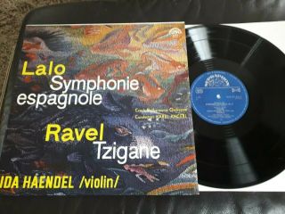Sua St 50625.  Stereo.  Lalo.  Symphonie Espagnole.  Ravel.  Tzigane.  Ida Haendel.