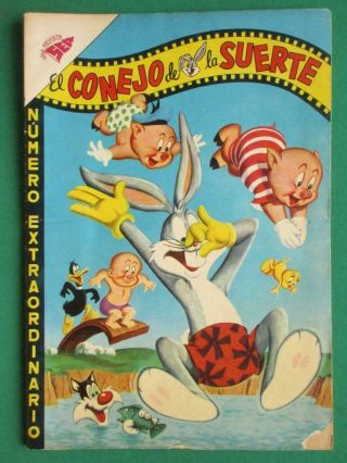 1960 Bugs Bunny Annual 80 Pages El Conejo De La Suerte Spanish Mexican Comic