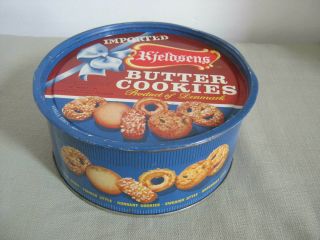 Vintage Kjeldsens Butter Cookies,  Denmark Tin