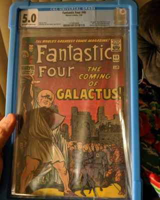 Fantastic Four 48 Cgc 5.  0 | Marvel 1966 | 1st Silver Surfer & Galactus (cameo)