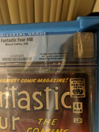 Fantastic Four 48 CGC 5.  0 | Marvel 1966 | 1st Silver Surfer & Galactus (Cameo) 2