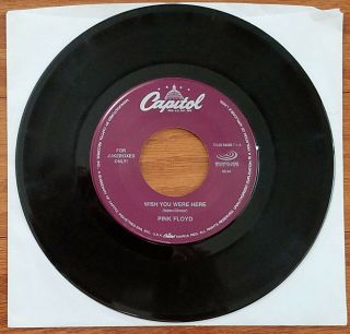Pink Floyd Wish You Were Here & Have A Cigar 45 Rpm Capital / / Jukebox Only