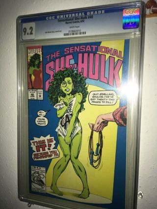 Sensational She - Hulk 40 CGC 9.  2 (white pages) KEY NUDE Issue 2