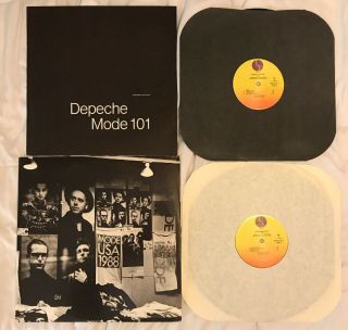 Depeche Mode - 101 - Sire 1989 2xlp Gatefold W/ Book - Rare Live Lp Nm