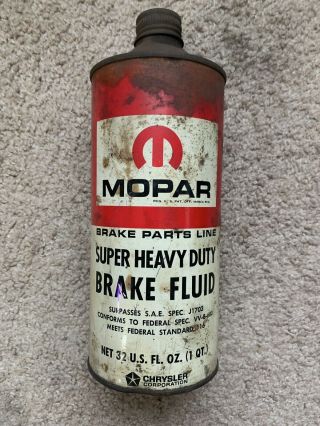 1970’s Mopar Chrysler Break Fluid Cone Top Can Mancave