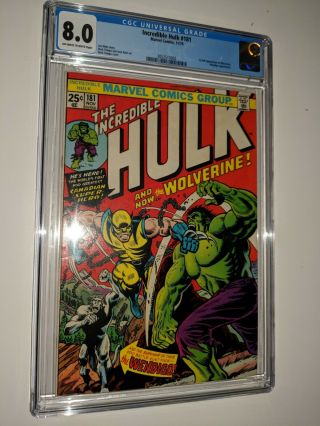 THE INCREDIBLE HULK 181 (Wolverine 1st appearance) CGC 8.  0 VF Marvel Comic 1974 6