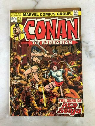 Conan The Barbarian 24 - 1st Full Appearance Of Red Sonja - Marvel,  1973.