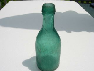 Antique Bottle J.  McLAUGHLIN Pontil IP Squat Pony Soda Beer Green Philadelphia PA 3