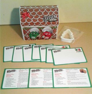 M&m Gingerbread House Recipe Box Tin,  Christmas Tree Cookie Cutter,  Recipe Cards