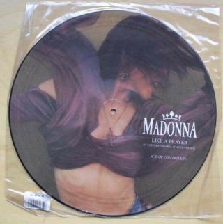 Madonna Like A Prayer 12 " Pic Disc Extended Remix With 12 " Club Version,  Act Of