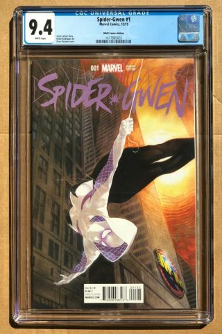 Out: Spider - Gwen 1 - M&m Comixs Variant - Dave Dorman - Cgc 9.  4 / Stan Lee