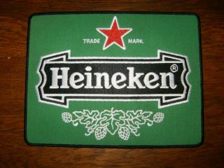 Vintage Heineken Beer Embroidered 9 1/4 X 7 Patch