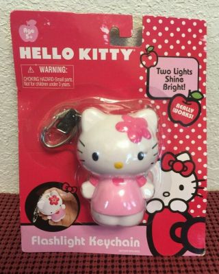 Hello Kitty Flashlight Keychain Two Bright Lights By Sanrio