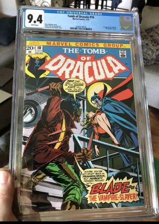 Tomb Of Dracula 10 Cgc 9.  4 White Pages Hot