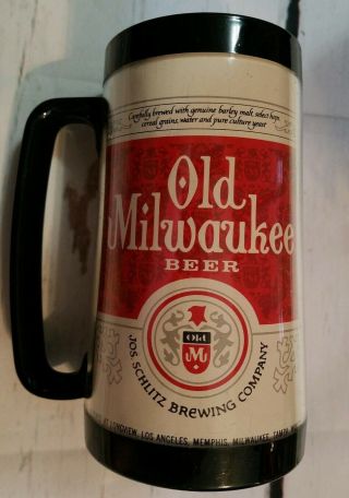 Old Milwaukee Beer Stein Greek Week 1977 Umr Schlitz Brewing Company Mug 6.  5 "
