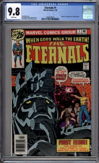 Eternals 1 Cgc Graded 9.  8 Nm/mt White Pages Marvel Comics 1976