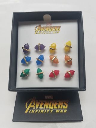 Marvel Avengers: Infinity War Infinity Stones Stud Earring Set - Exclusive