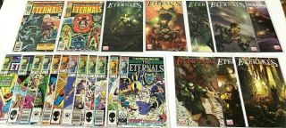 Eternals Vol.  1 1977 1 5 Vol.  2 1985 1 - 12,  Gaiman 1 - 7 2006 Set Marvel