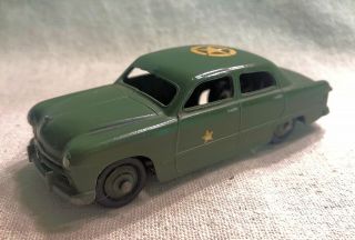 Vintage Dinky Toys Army Staff Car Ford Sedan Diecast Metal 675