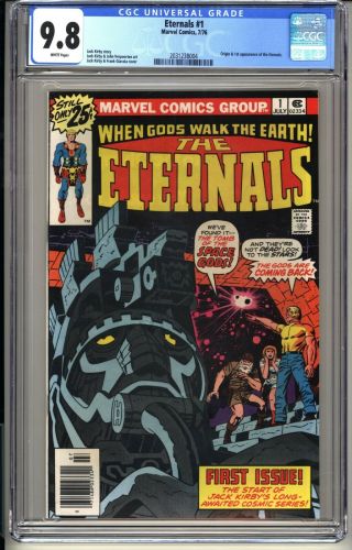 Eternals 1 Cgc 9.  8 Wp Nm/mt Marvel Comics 7/76 Jack Kirby 1st Appearance