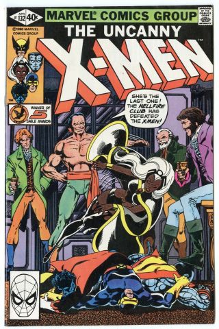 X - Men 132 Nm 9.  4 White Pages Vs.  The Hellfire Club Marvel 1980