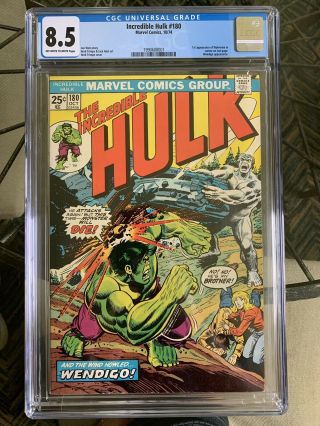 Incredible Hulk 180,  Cgc 8.  5,  Wolverine Cameo