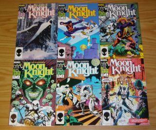 Moon Knight Vol.  2 1 - 6 Vf/nm Complete Series - Fist Of Khonshu - Marvel Comics