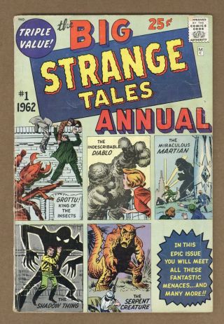 Strange Tales (1st Series) Annual 1 1962 Fr/gd 1.  5