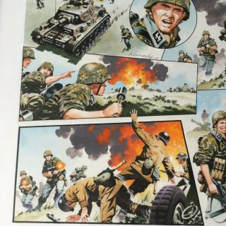 IAN KENNEDY Comic Artwork HITLER SS IN RUSSIA 1943 DC THOMPSON Commando 8