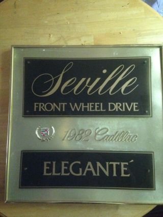 1982 Cadillac Seville Showroom Sign,  Display Corp.  Int 