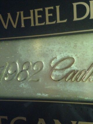 1982 Cadillac Seville Showroom Sign,  Display Corp.  Int ' l,  Big 24 