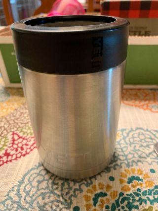 Yeti Metal Beer Coozie Can Holder With Bottle Opener