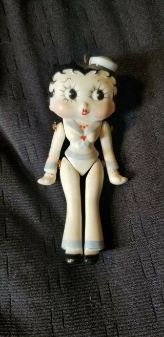 Betty Boop Porcelain Pin/ Brooch Doll Rare Vtg
