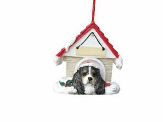 E&s Pets Cavalier King Charles Spaniel Black Doghouse Christmas 35355 - 19
