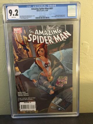 Marvel The Spider - Man 601 Cgc 9.  2 J Scott Campbell Cover