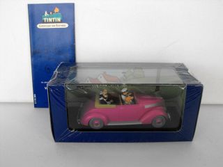 Tintin Snowy Car Atlas Diecast Cabriolet Dupondt Pink 69 2007
